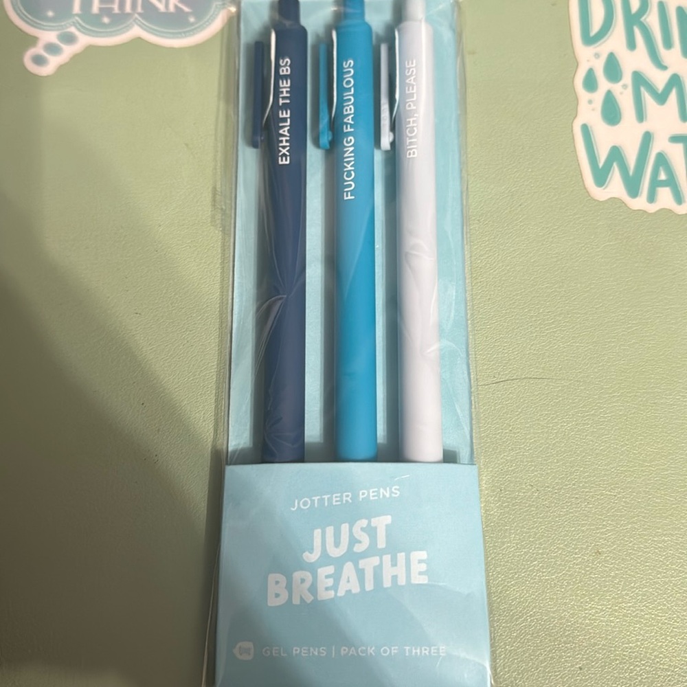 Set of 3 cheeky pens